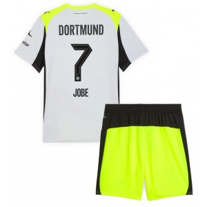 Fotbalové Dres Borussia Dortmund Jobe Bellingham #7 Dětské Venkovní Oblečení 2025-26 Krátký Rukáv (+ trenýrky)
